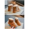 Korean Casual Simple Children's Snow Boots New Winter Girls Piled Thickened Cotton Shoes Waterproof Soft Sole Cotton
