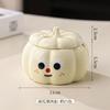 Cute Ceramic Ashtray with Lid Creative Personalized Office Home Living Room Decorative Commercial Use Ashtray Simple Modern
