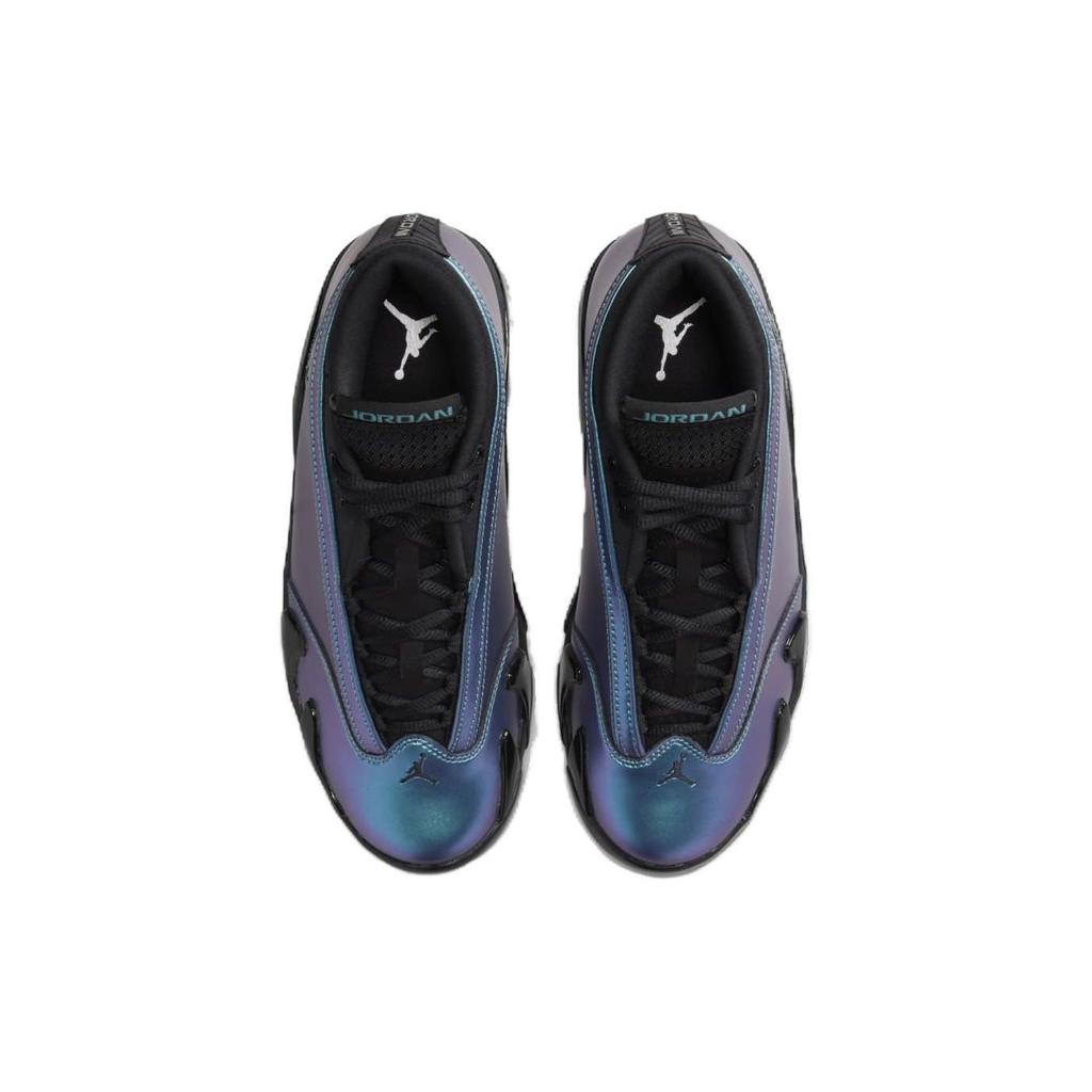 Air Jordan 14 Retro Low Love Letter Sieviešu kedas Tirkīzzils Minerāltekstūras Tirkīzzils Metālisks Sudrabs DH4121-300