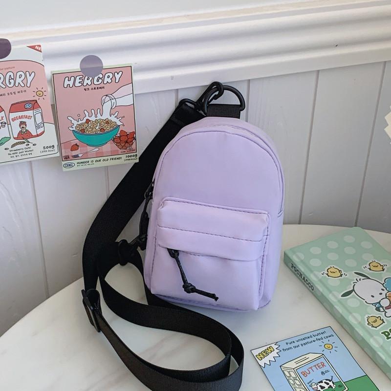 Trendy Minimalist Casual Crossbody Bag For Kids Stylish Nylon Chest Pack