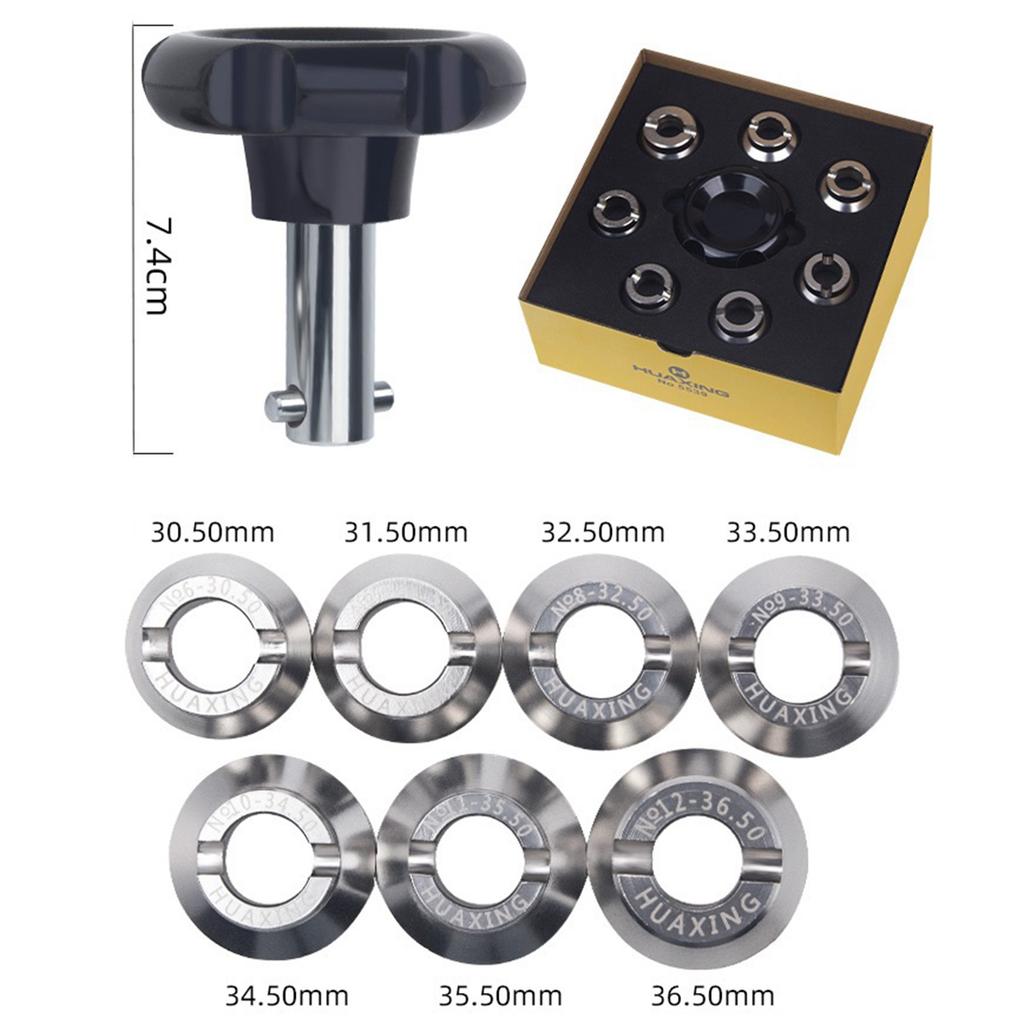 30.5mm-36.5mm Stainless Steel Watch Opener, Watch Back Cover Opener, Watch Repair Tool for Rolex/Tudor