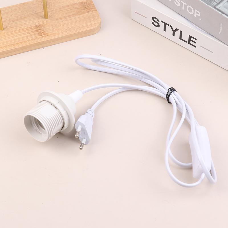 1,8M EU/US Zástrčka E27 Plné závity Patice žárovky Držák Napájecí kabel Závěsné svítidlo LED Svítidlo Zásuvka Kabel Adaptéry S vypínačem