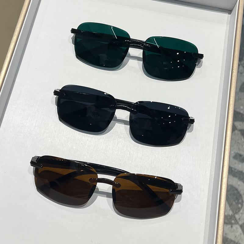 New Frameless Cut Edge Sunglasses For Women Fashion Men'S Outdoor Driving Sun Glasses Sports Anti Glare Glasses Uv400 Eyewear