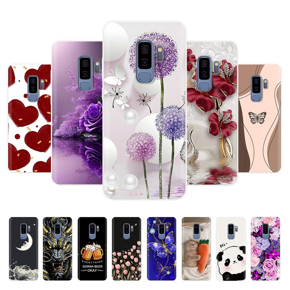 For Samsung Galaxy S9 Plus Phone Case Pretty Butterfly Pattern Soft Slim TPU Clear Silicone Cover For Samsung Galaxy S9 S9+ S 9