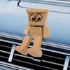 Shaking Wooden Man Figurine Funny Bobblehead Car Dashboard Decor Little Nerdy Dolls Car Accessories Car Ornaments Creative Gifts