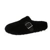 Mao Mao slippers women's outer wear 2025 new autumn and winter one-pedal fashion out bag head half drag cotton slippers Mao Mao shoes