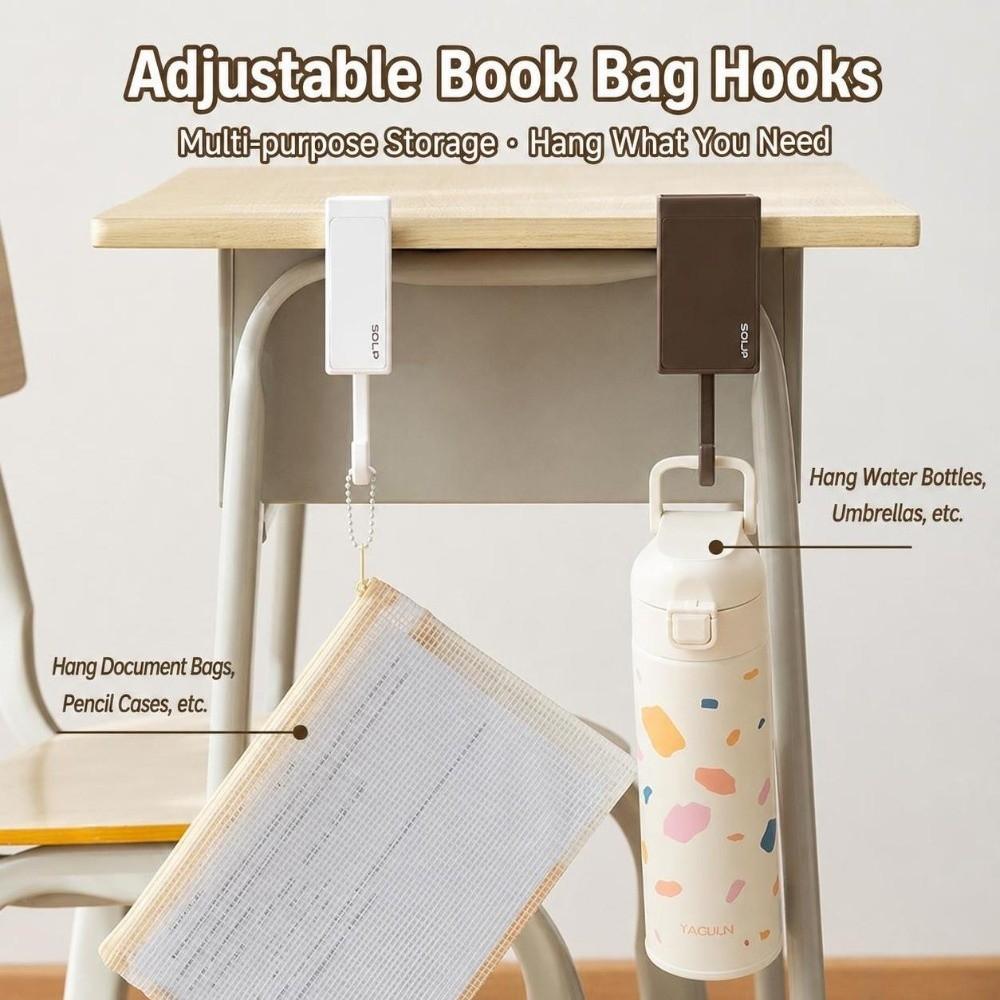 Movable Desk Bag Hook Adjustable Desk Hook New Student Desk Hooks Classroom Use