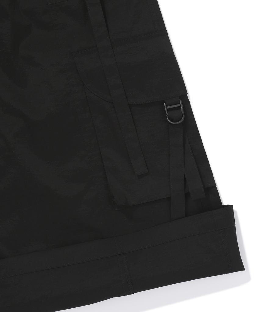 BBC EARTH Women'S Strap Cargo Belt Skirt Black