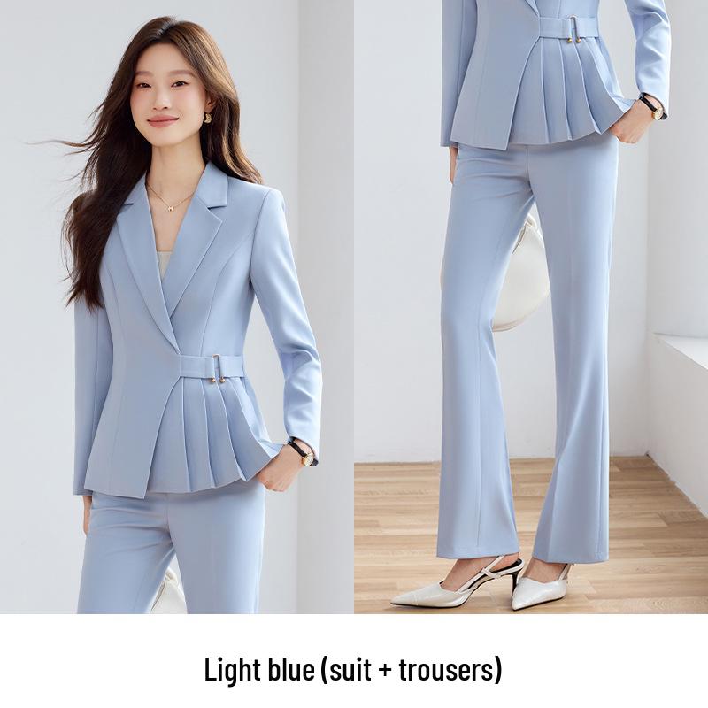 2025 Autumn Apricot Women's Suit Set: Professional Attire for Hotel and Jewelry Store Managers