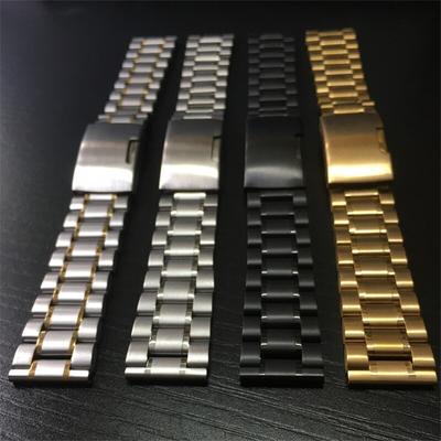 14mm 16mm 18mm 19mm 20mm 21mm 22mm 24mm 26mm Watchband Solid Stainless Steel Metal Bracelet Straps Wrist Band Belt Accessories