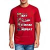 Tshirts For Unisex Soft Short Sleeve Shirt Eat Sleep K Drama Repeat Oneck Workout Tshirt Hiphop Short Sleeve Shirt Short Sleev