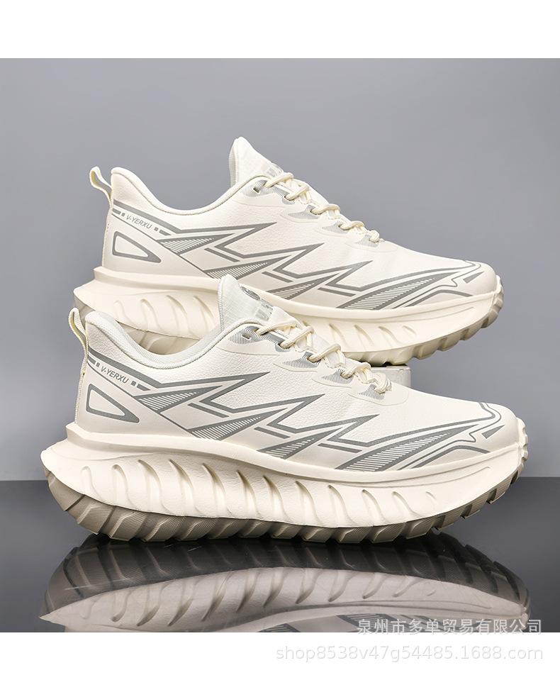 

Leather ultra-light sports shoes, cushioning training running shoes, new comfortable platform casual shoes 45