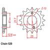 520 Chain 13T 14T 15T 16T Motorcycle CNC Steel Front Sprocket For Honda Off Road XR650 R-Y,1,2,3,4.5,6,7  2000-2007