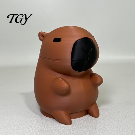 Capybara Anhängerkupplungsabdeckung 3D Gedruckte Anhängerkupplungskappe, Dekorative Anhänger Staubkappe, 50mm Anhänger Schutz, Wohnmobil LKW Zubehör Geländewagen