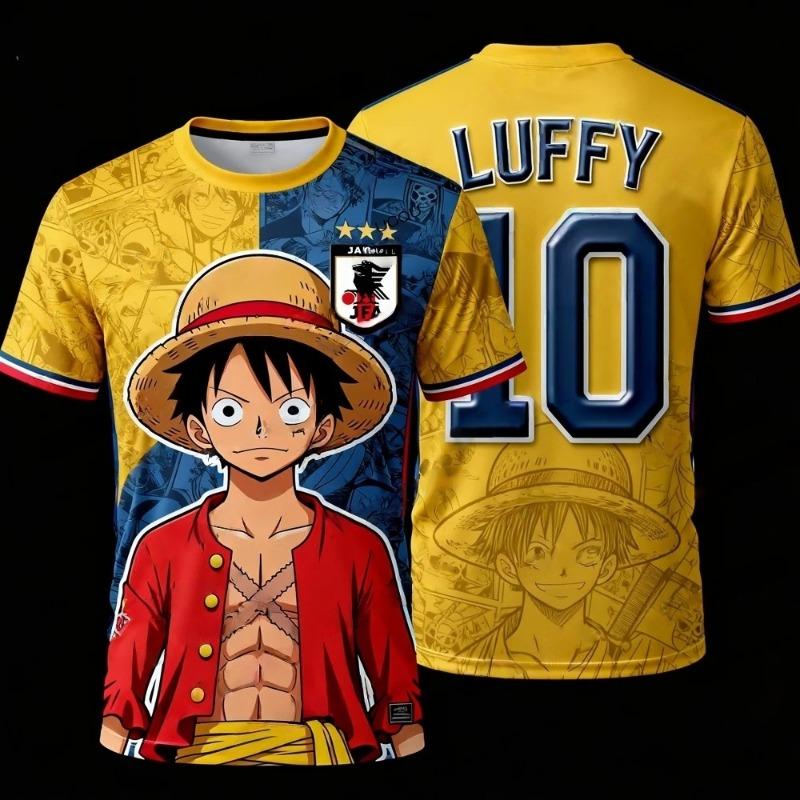 One Piece's Zoro Graphic T-shirt Japanese Anime Football Jerseys Sports Dry Quickly Men's T-Shirt Children's Clothing Tee Woman