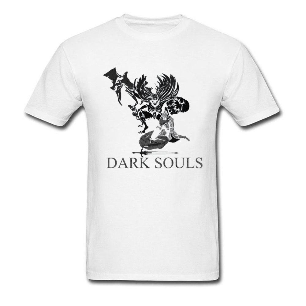 T-shirt Dark Souls 3 Uomo Guerriero del Sole T-shirt Loda il Sole Bloodborne T-shirt Cotone Maschile Streetwear Divertenti Top Magliette di Natale