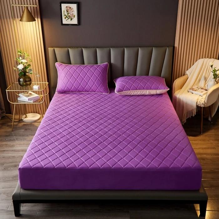 

New Class A Antibacterial Padded Waterproof Mattress Urine-Proof Mattress Non-Slip Cover Mattress Protective Cover 90cmx200cm 1pcs