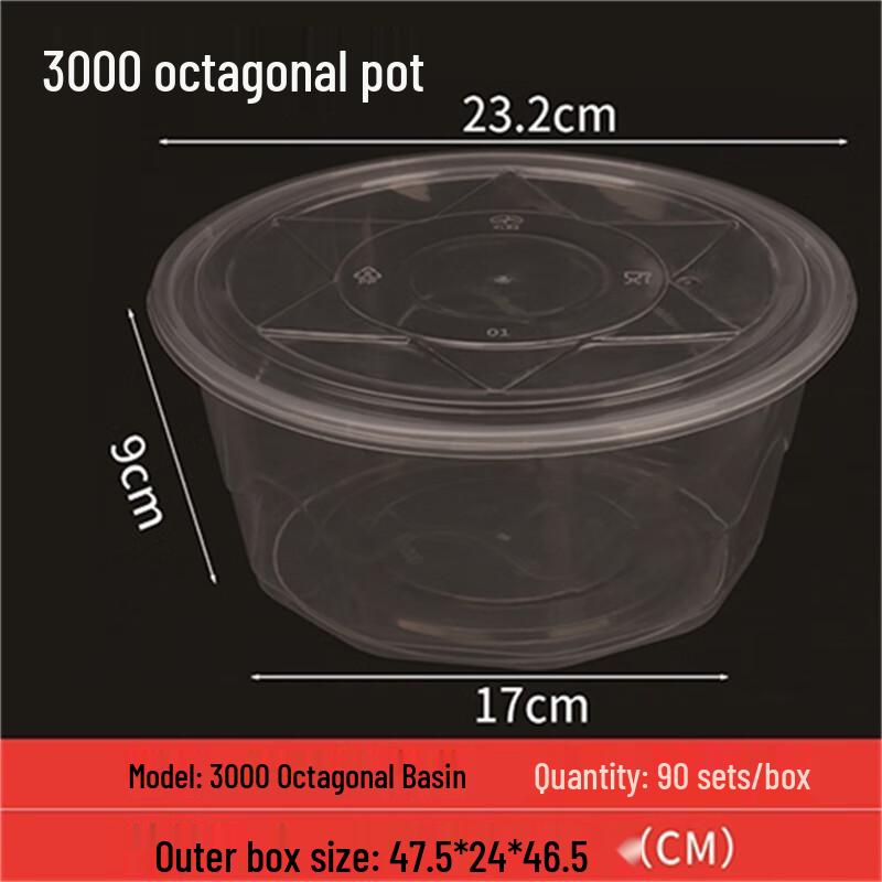 

Disposable Round Food Containers with Flat Lids
