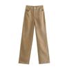 Straight High-waisted Jeans Female Students Loose Retro Wide-leg Mopping Pants Trend