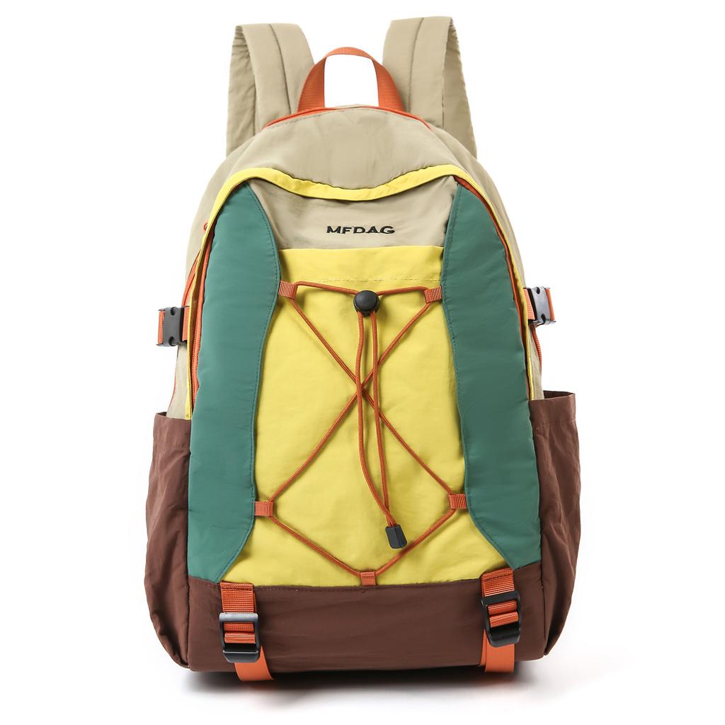 Schoolbag1011 autumn new outdoor leisure backpack sports travel versatile large capacity color matching fashion backpack