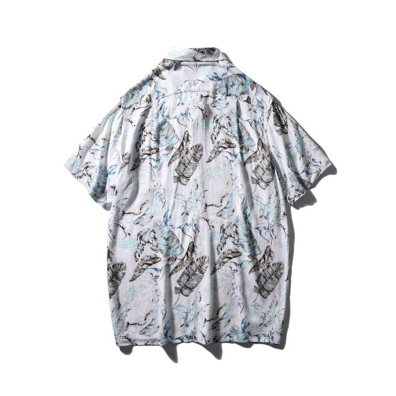Export Export Tail Order Hawaiian Baroque Floral Shirt Men's Short Sleeve Summer Fashion Brand Trendy Beach Shirt