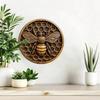 Vintage Metal Honeycomb Bee Wall Art Home Cafe Decor