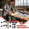 Woodworking Clamps Adjustable Quick Release Woodworking Tools Benches Wood Working Desktop Clip Set For Saw Rail Assembly Gluing