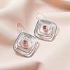 Morganite Gemstone 925 Sterling Silver Jewelry Handcrafted Dangle Earrings 2.44" EE-71-16