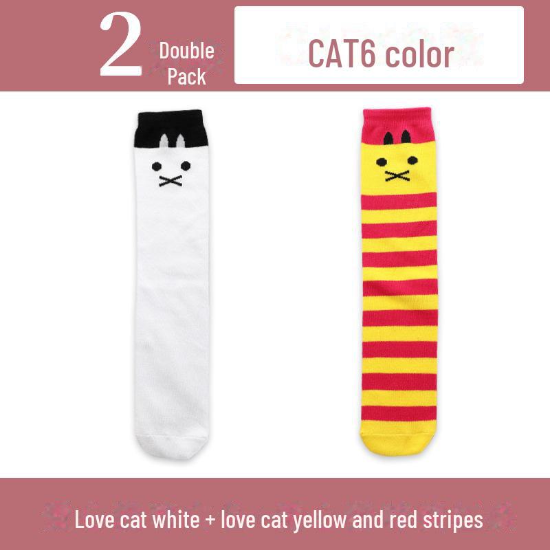 Șosete înalte până la genunchi pentru fete de primăvară și toamnă - șosete de vițel cu tub mijlociu pentru copii și bebeluși