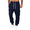Men's Casual Color Jogger Sweatpants with Elastic Waist and Pockets