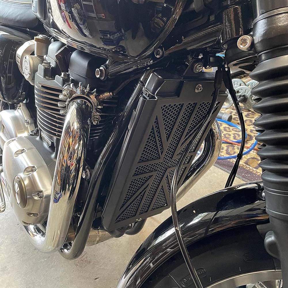 For Triumph Bonneville T100 T120 Bobber Street Scrambler Radiator Protection Motorcycle Accessories Radiator Guard Grille Cover