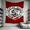 Spartak Moscow Fire Wall Hanging Printed Fabric Blanket Decorative Tapestries for Bedroom Living Room Home Decor