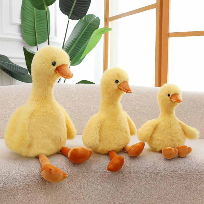 Jucărie Animal de Pluș Rață Galbenă Mare Păpușă Umplută Pentru Decor Camera Copiilor