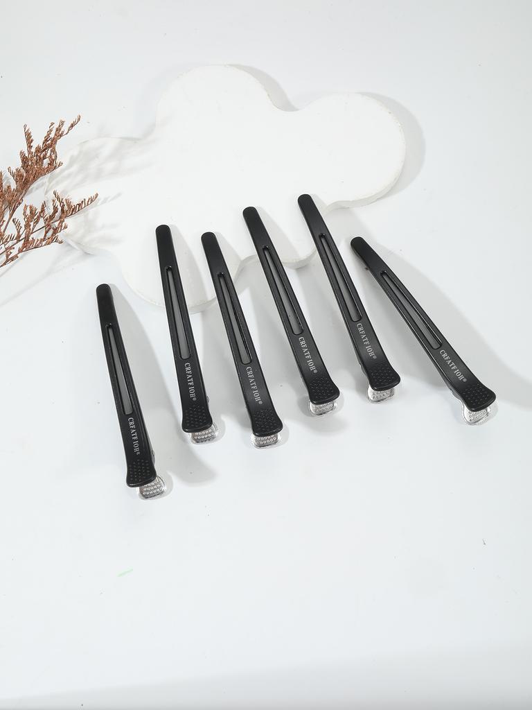 6 Pieces/set of Non Bent Hair Clips Hair Clippers Crocodile Hair Clips Hair Salon Styling Tools Hair Accessories