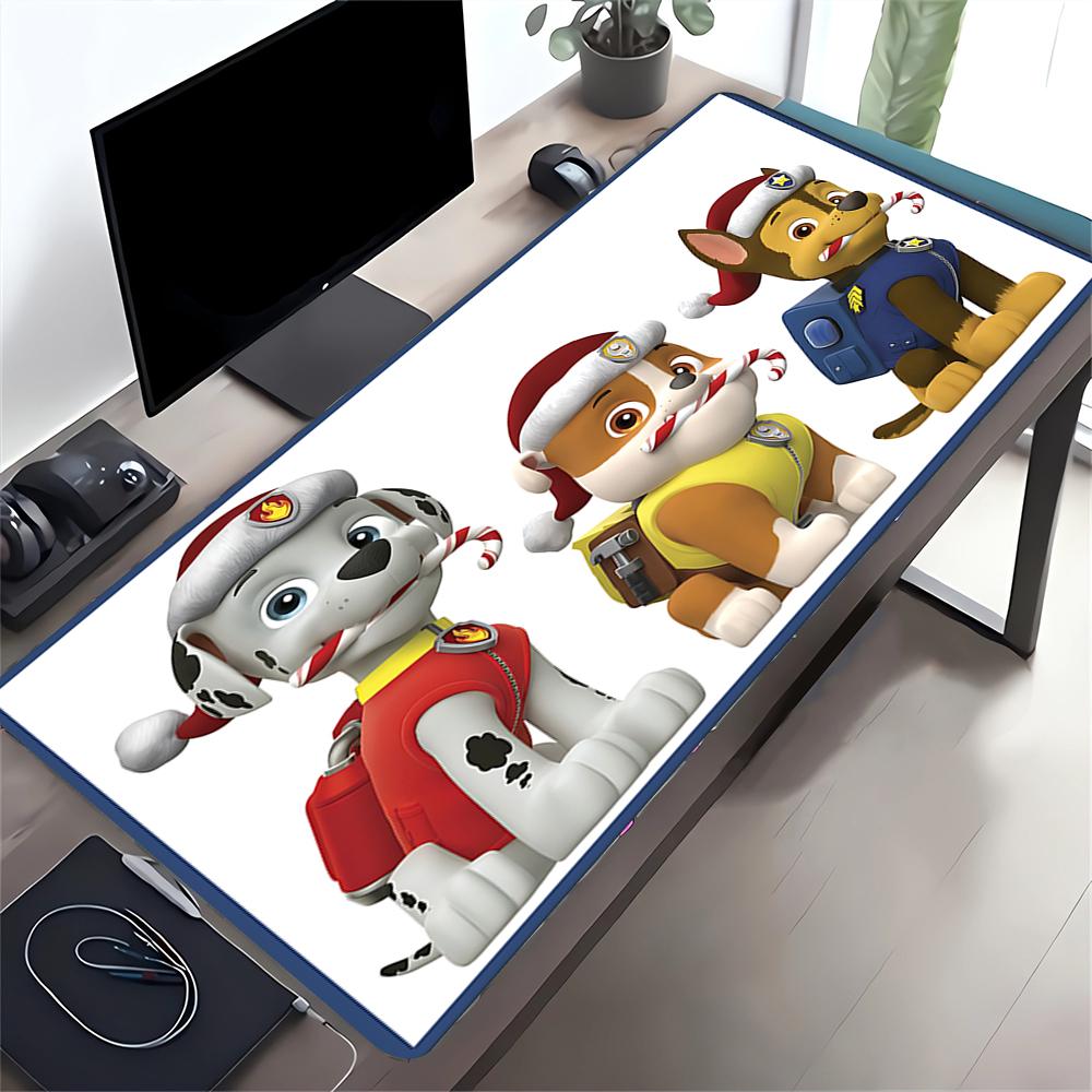 Paw Patrol Holiday Edition Large Gaming Mouse Pad Nonslip Rubber Base Waterproof Desk Mat For Office Pc Laptop