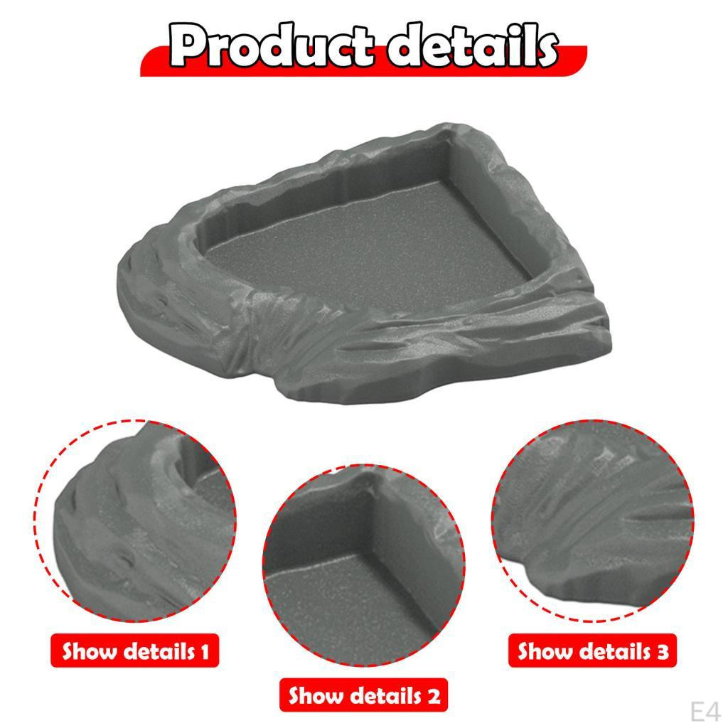 Corner Reptile Feeder, Multi-purpose Water Bowl for Terrariums, Turtles, Chameleons, And