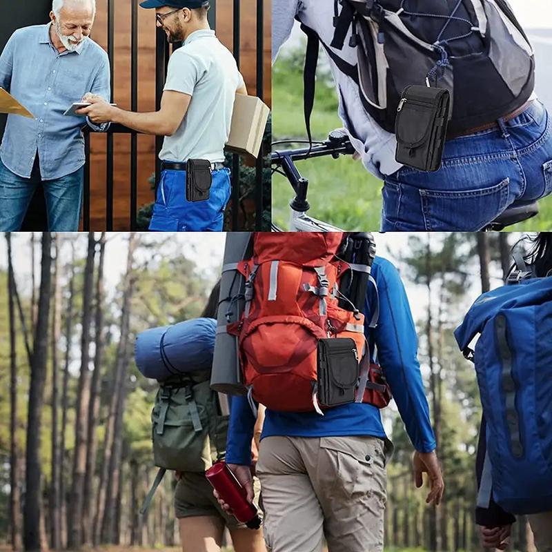 Large Screen Mobile Phone Bag Casual Waist Bag Daily Coin Purse Multi-Purpose Phone Belt Pouch Tactical Molle Phone Pouch Carry