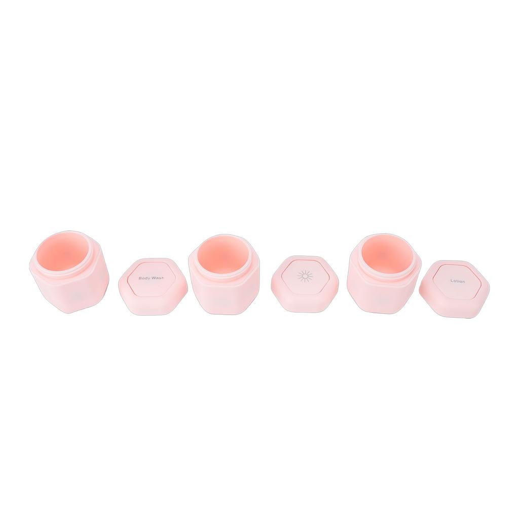 3 Pcs Magnetic Travel Toiletry Containers with Lids Hard Magnetic Cream Jars for Lotion Cleanser Shampoo Conditioner