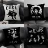 TThe CureS Rock Band Cushion Cover Pillowcase Ultra Soft Skin Friendly Fabric Cloud Like Comfort Concealed Zipper