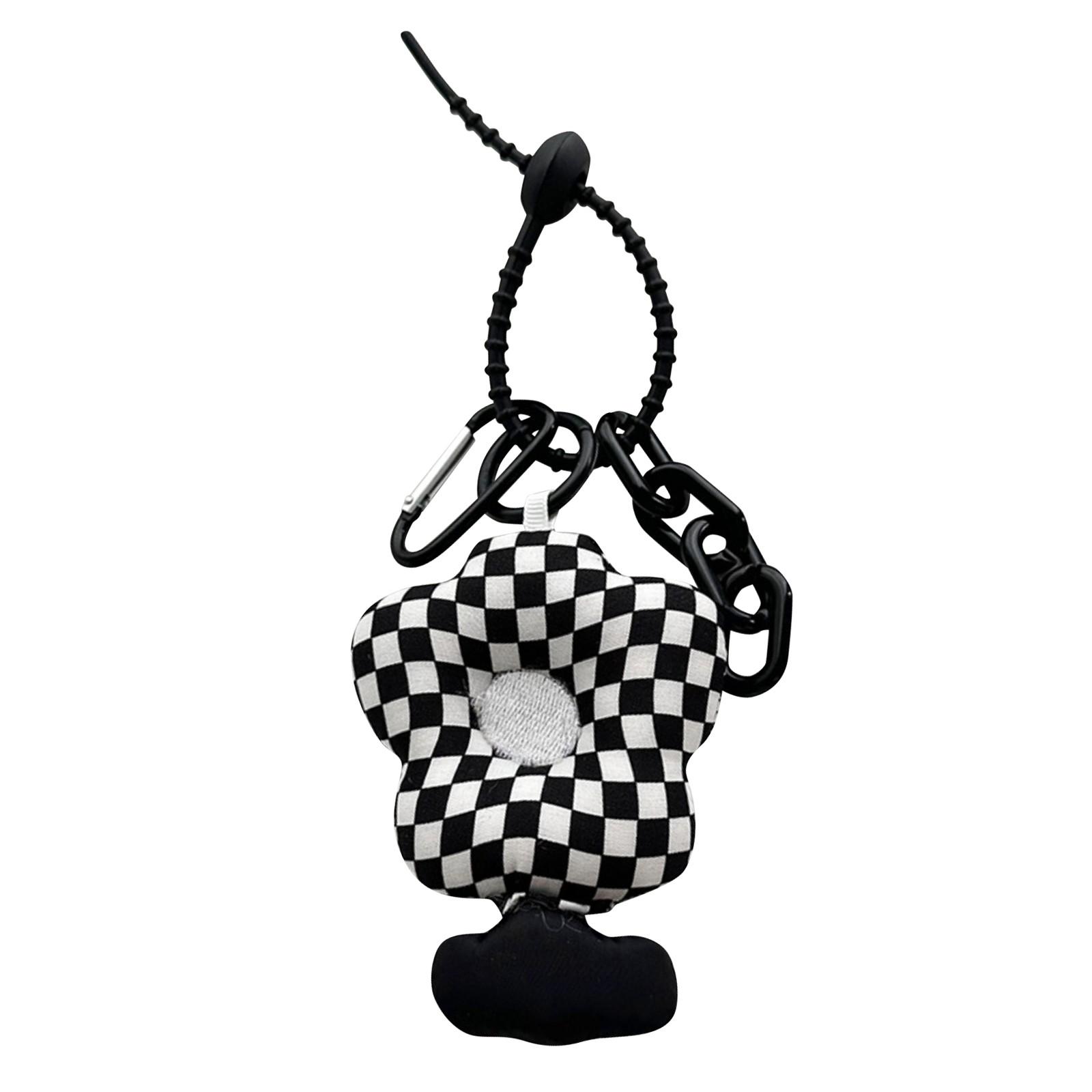 

Подвеска-брелок в виде цветка из ткани, цветочная подвеска-брелок в виде сумки One Size чёрный