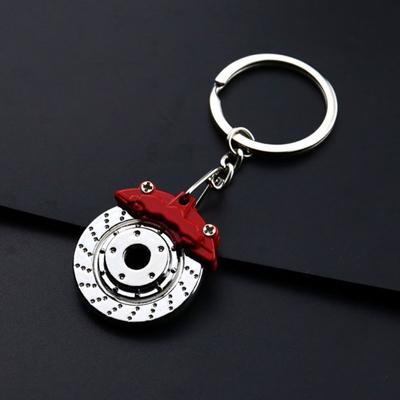 Yousheng Key Ring Mini Portable Anti-fall Metal Brake Disc Shock Absorber Shape Bag Pendant Jewelry Gift
