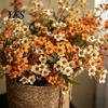 Modern Organic Home Accents Artificial Wild Daisy Flower Bouquet, Small Silk Fake Flowers, Realistic Faux Floral Arrangements Arrangement for