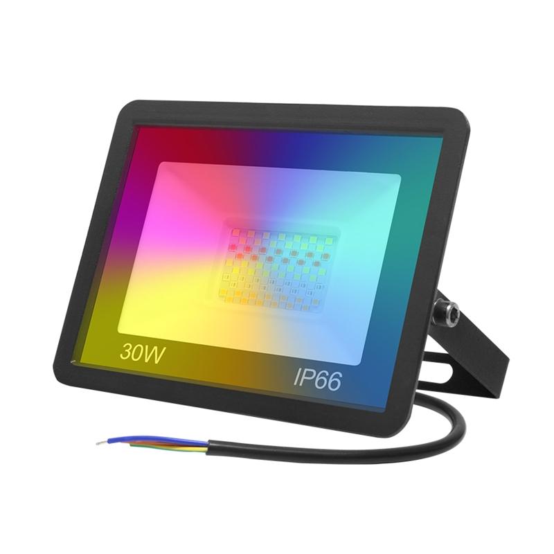 Tuya LED for Smart Floodlight Outdoor Flood Light 220V 30W/50W/100W Rgb Dimmable Warm Cold White Lighting Intelligent Li