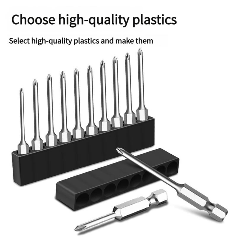 1/4 Driver Accessory Enclosure 6.35mm Bit Storage Card Hexagonal Shank Screwdriver Bit Soft Case For Easy Identification