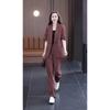 Women's Spring and Autumn Casual Jacket, Suit Jacket, Wide-leg Pants, Two-piece Suit, Women's Suit, Office Clothing