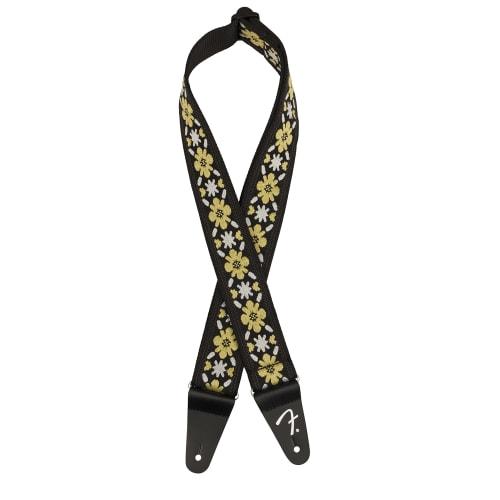 Fender Pasadena Woven Strap, Yellow Clover, 2" (Made in Canada)