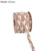 5Meter Natural Vintage Burlap Jute Ribbons Christmas Party Handwork Gift Wrapping DIY White Jute Ribbon Home Wedding Decoration