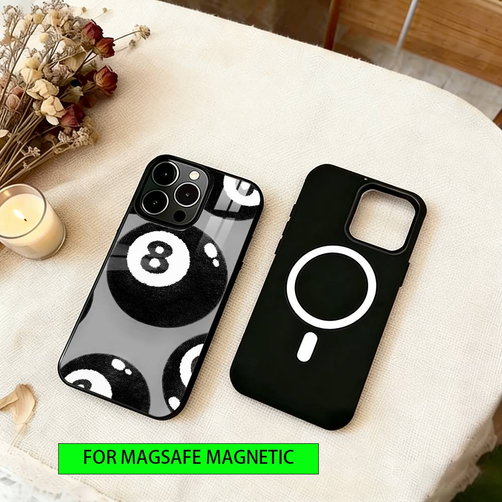 

Lucky Number 8 Pattern Phone Case For iPhone17,16,15,14,13,12,11 Plus,Pro Magnetic with Magsafe Wireless Charging iPhone16