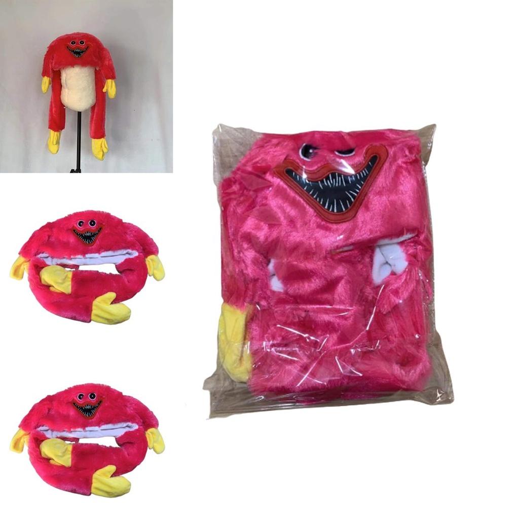 Niedliche Plüsch-Hasenohrmütze „Huggy Wuggy“ für Kinder und Erwachsene