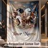 Horse (41) Theme Custom Tapestry Personalized Custom Name Text Wall Hanging Tapestry Home Decor Background Cloth